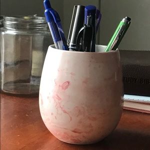 cute marble handless mug